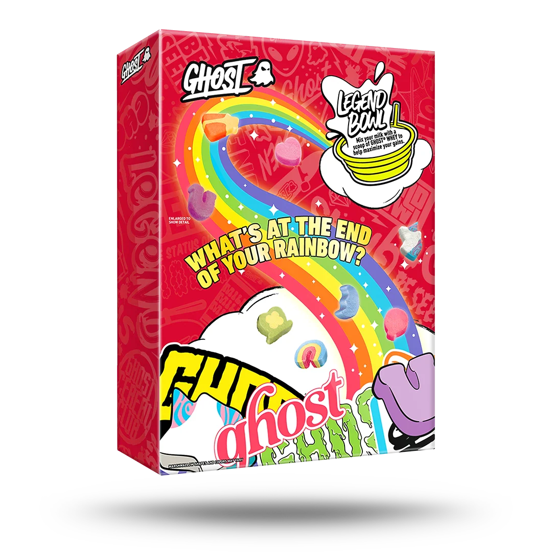 GHOST® PROTEIN CEREAL x LUCKY CHARMS™ | LUCKY CHARMS™ 2 GHOST® PROTEIN CEREAL x LUCKY CHARMS™ | LUCKY CHARMS™