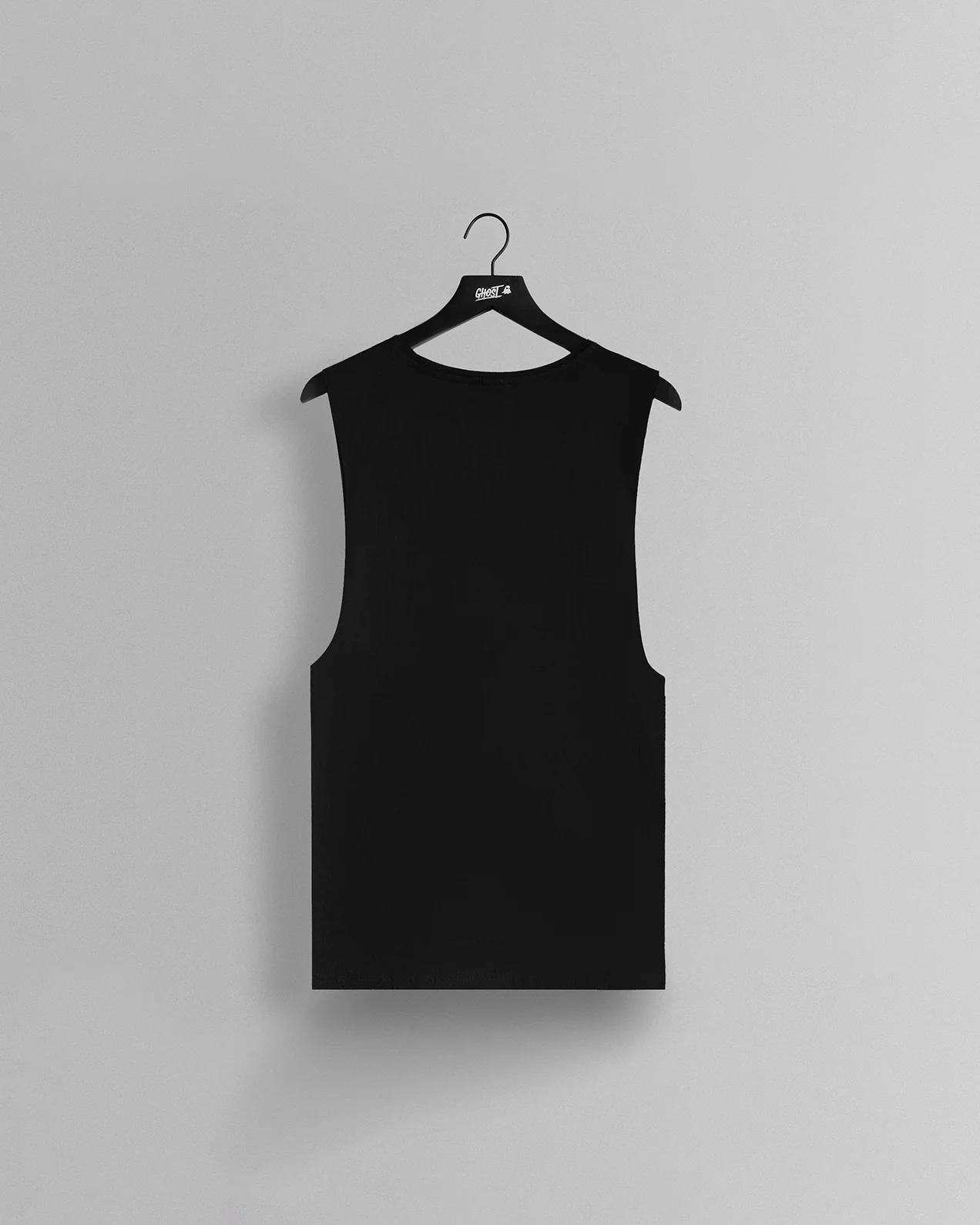 GHOST® CORE LOGO SLEEVELESS TEE | BLACK 2 GHOST® CORE LOGO SLEEVELESS TEE | BLACK