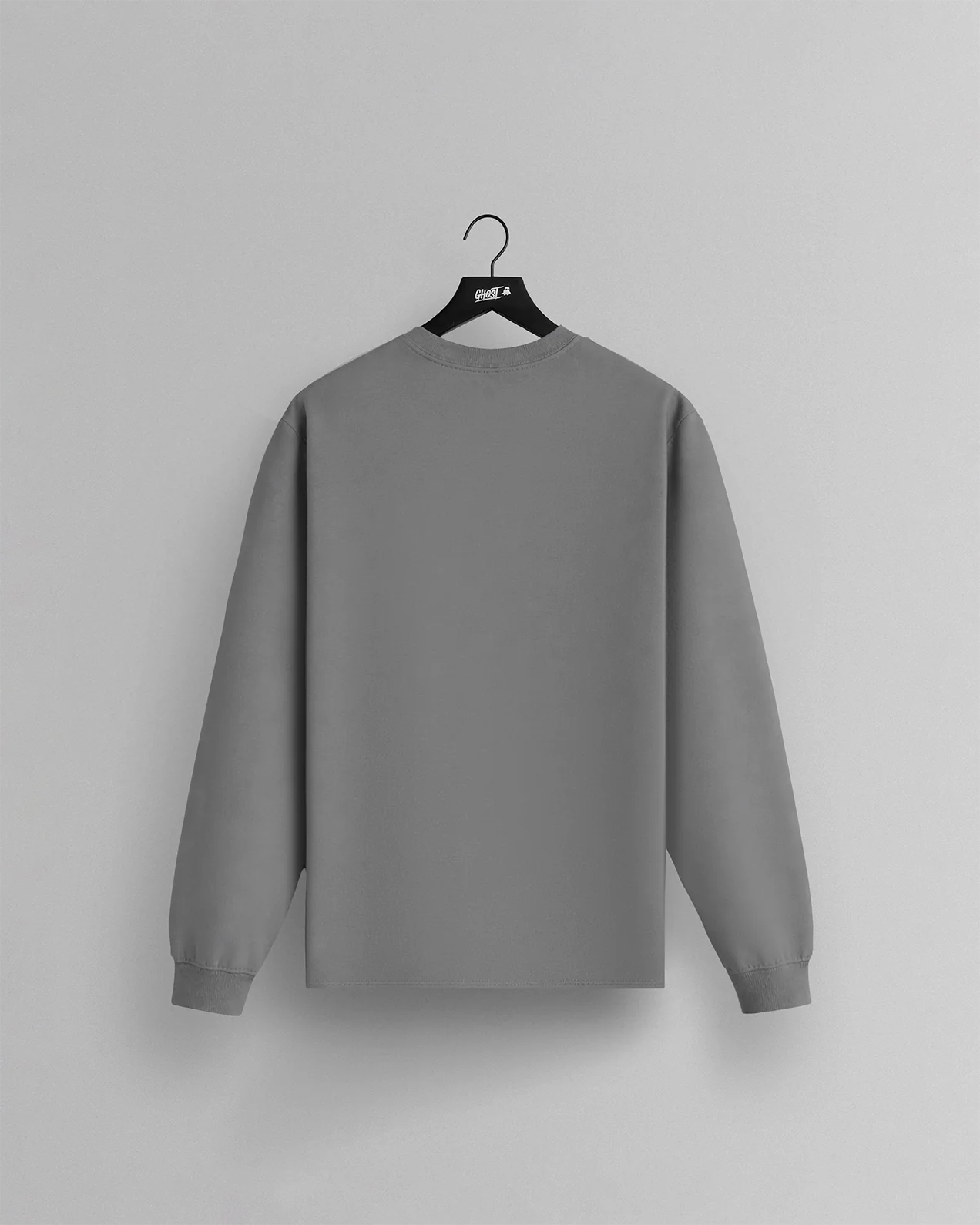 GHOST® CORE LOGO LONG SLEEVE | GREY 2 GHOST® CORE LOGO LONG SLEEVE | GREY