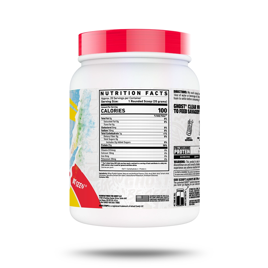 GHOST® CLEAR WHEY x SOUR STRIPS® | RAINBOW 2 GHOST® CLEAR WHEY x SOUR STRIPS® | RAINBOW