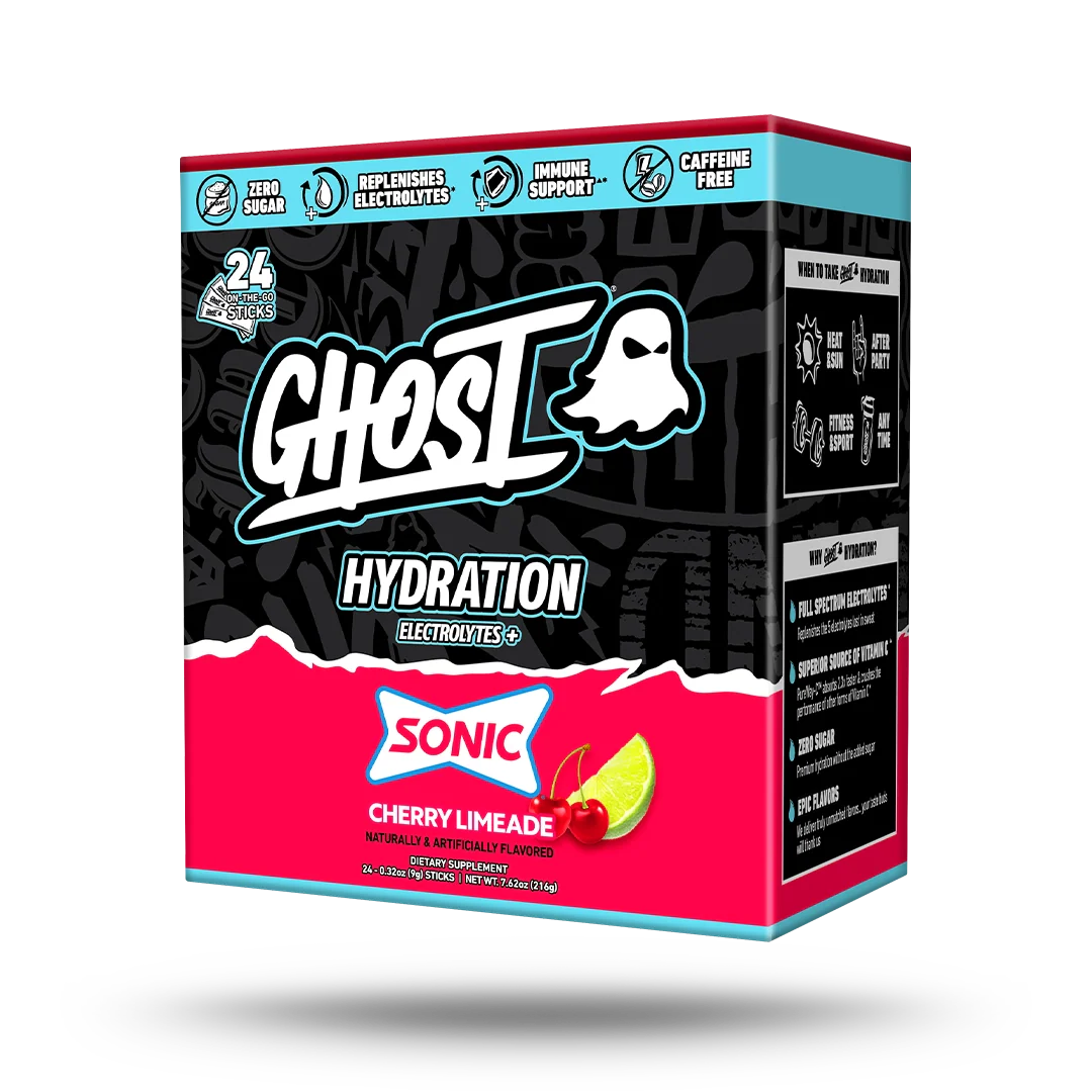 GHOST® HYDRATION STICKS 24-PACK x SONIC® | CHERRY LIMEADE 1 GHOST® HYDRATION STICKS 24-PACK x SONIC® | CHERRY LIMEADE