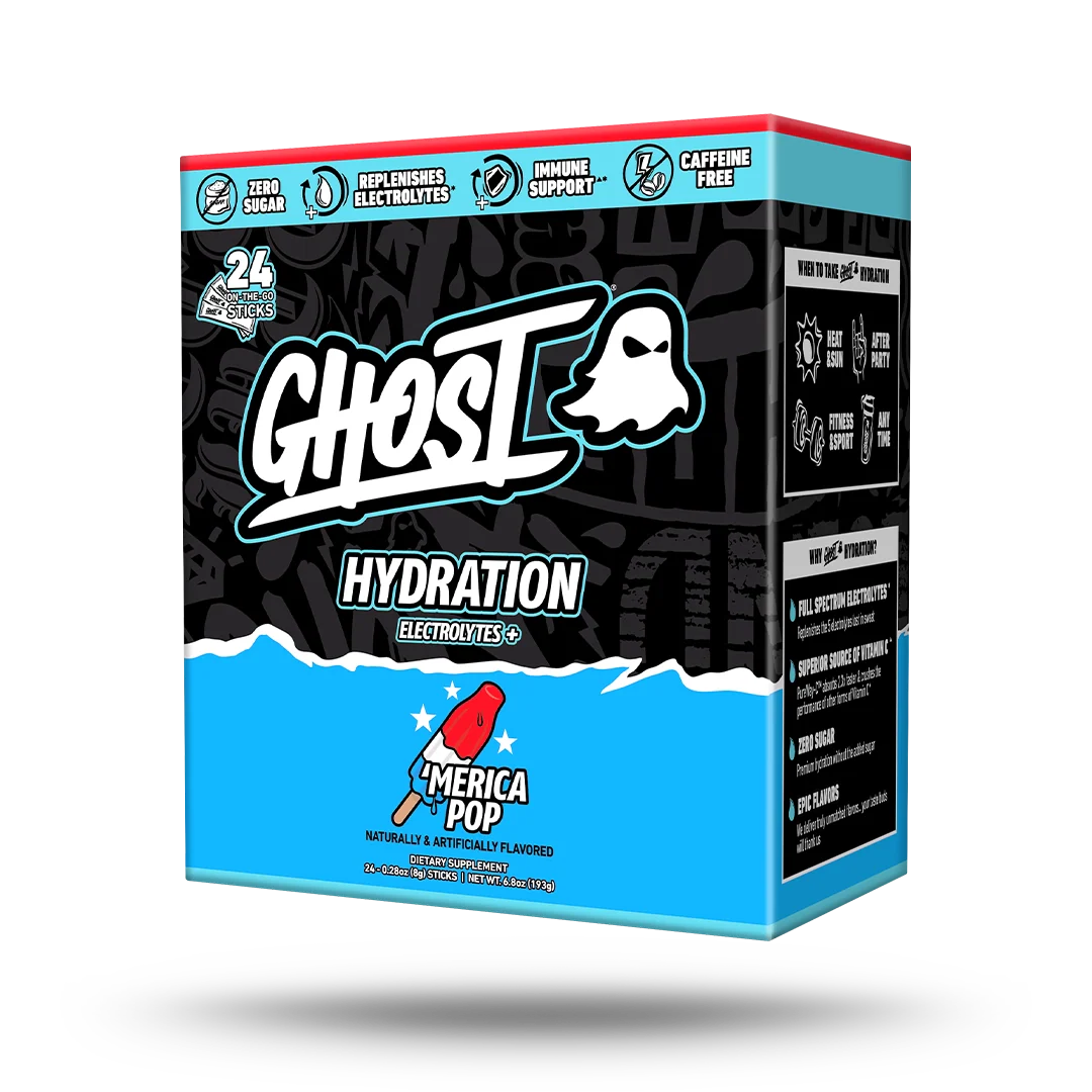 GHOST® HYDRATION STICKS 24-PACK | 'MERICA POP
