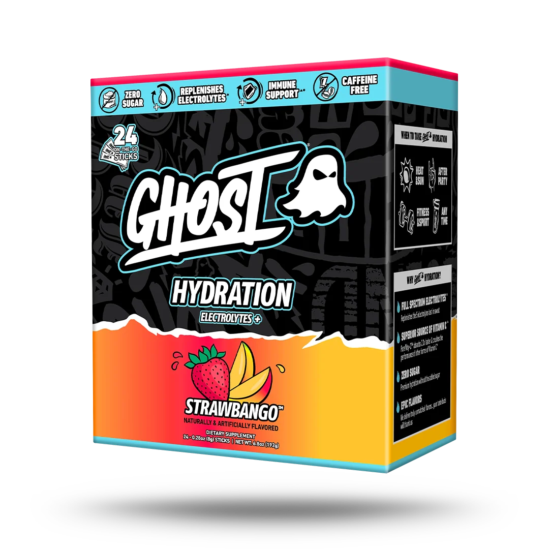 GHOST® HYDRATION STICKS 24-PACK | STRAWBANGO™ 1 GHOST® HYDRATION STICKS 24-PACK | STRAWBANGO™
