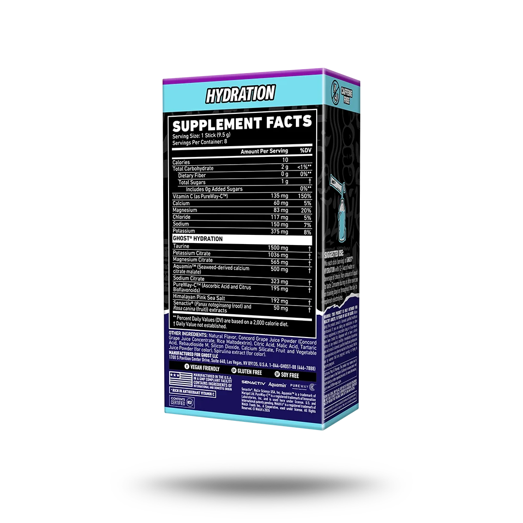 GHOST® HYDRATION STICKS 8-PACK x WELCH'S® | GRAPE 2 GHOST® HYDRATION STICKS 8-PACK x WELCH'S® | GRAPE